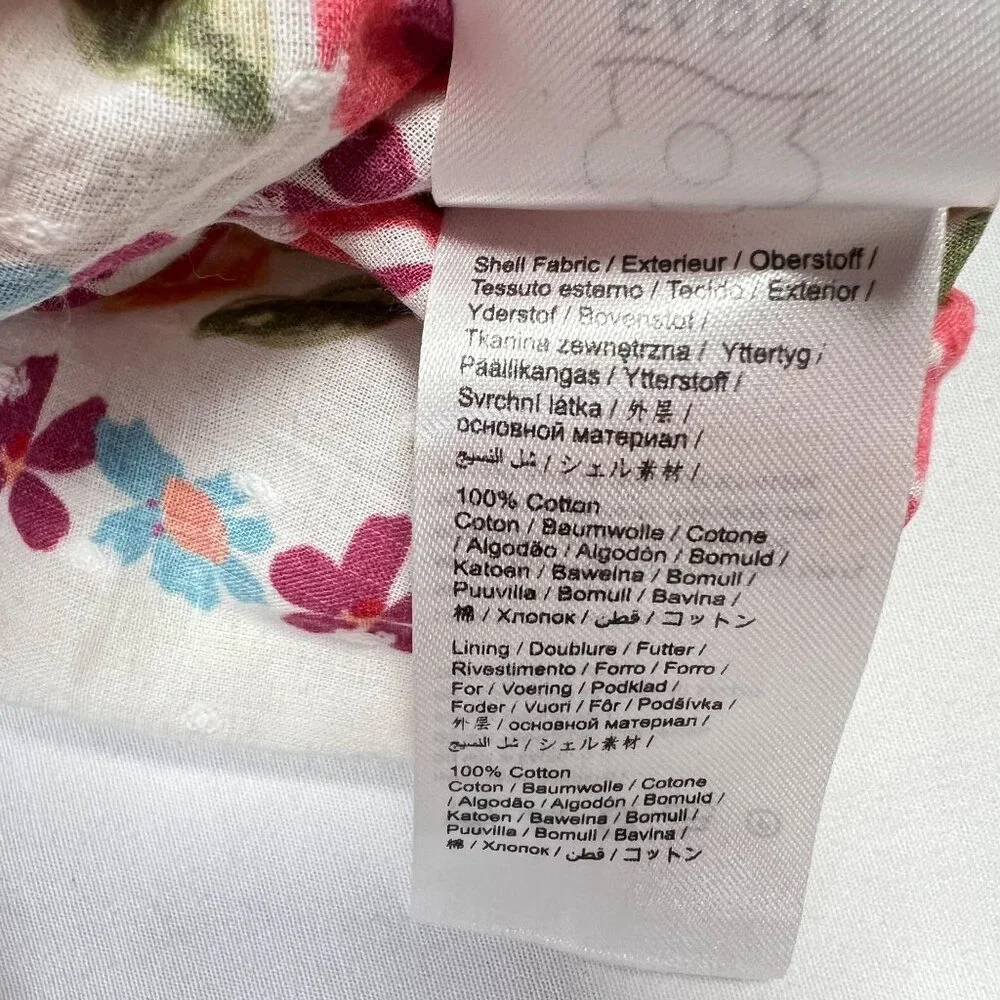 Farm Rio Spring Bananas Mini Skirt Smocked Stretch Floral Multicolor LARGE - Picture 16 of 16